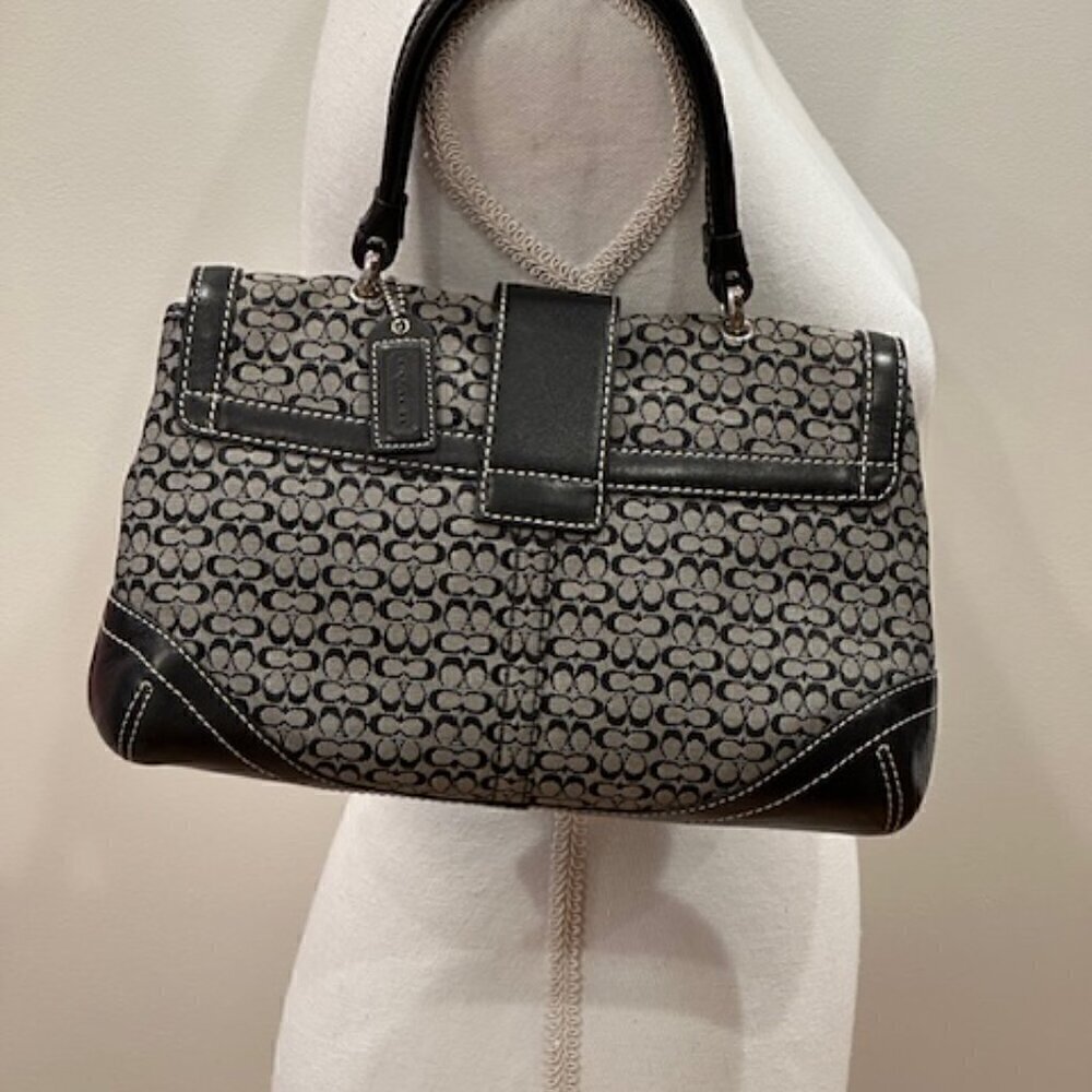 Coach Black and Gray Hobo Bag - Picture 10 of 13